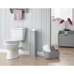 Image of Colonial Toilet Roll Cupboard Grey