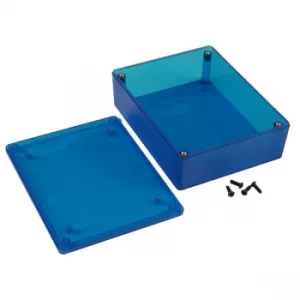 Image of Hammond 1591XXGTBU ABS Enclosure Multipurpose Translucent Blue 121...