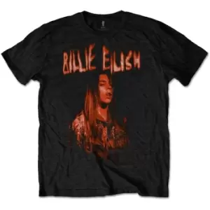 Image of Billie Eilish - Spooky Logo Unisex X-Large T-Shirt - Black