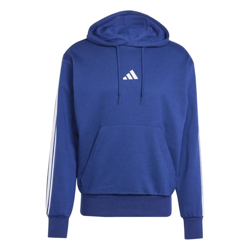 Image of adidas Essentials Fleece 3-Stripes Hoodie Mens OTH Hoodies S Blue 53107218350