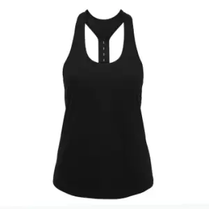 Image of Tri Dri Womens/Ladies Performance Strap Back Vest (L) (Black)