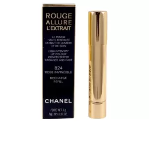 Image of CHANEL ROUGE ALLURE L EXTRAIT lipstick recharge #rose invincible-82