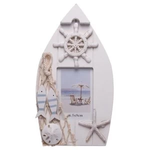 Image of Boat Shaped Nautical (Pack Of 4) Photo Frame