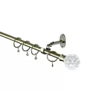 Image of Homemaker 110-300cm Extendable Brass Curtain Pole