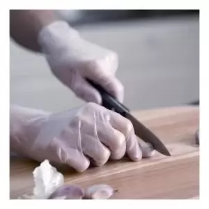 Image of Disposable Gloves Vinyl Powder Free Small Clear Pack 100 124651