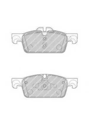 Image of Ferodo FDB4405 Brake Pad Set Rear Axle Premier Car