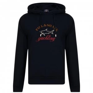 Image of Paul And Shark Logo OTH Hoodie - Navy 150