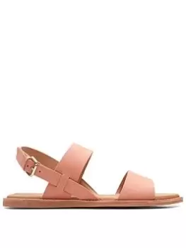 Image of Clarks Karsea Strap Sandals - Light Coral, Light Coral, Size 8, Women