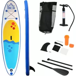 Image of Homcom - 10ft Inflatable Surfing Boards W/ Paddle, Fix Bag, Air Pump, Backpack