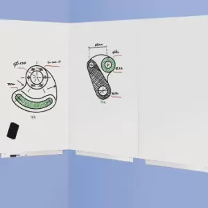 Image of matt surface, matt surface, WxH 750 x 1150 mm