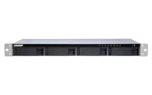 Image of QNAP TS-431XeU NAS Rack (1U) Ethernet LAN Aluminium, Black Alpine...