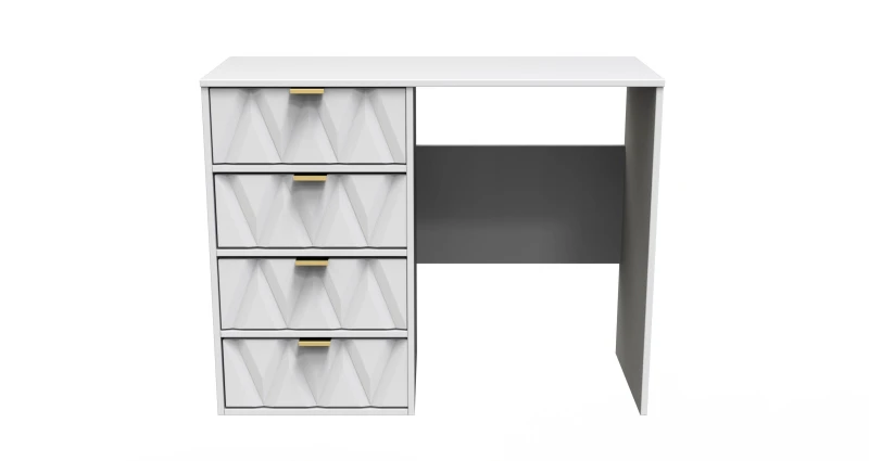 Image of Dallas 4 Drawer Vanity In White Matt (Ready Assembled)