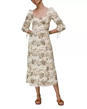 Image of Whistles Halle Rococo Midi Dress