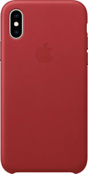 Image of Apple iPhone X XS Leather Case (PRODUCT)RED MRWK2ZM/A