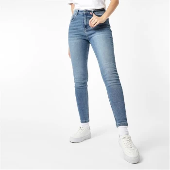 Image of Jack Wills Elwick High Rise Skinny Jeans - Mid Indigo