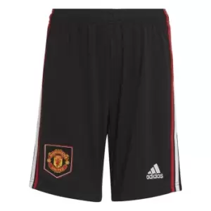 Image of adidas Manchester United FC Away Shorts 2022 2023 Junior Boys - Black