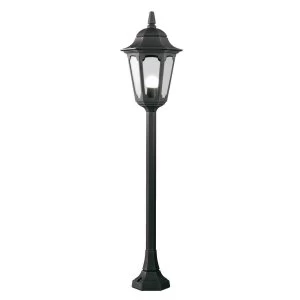 Image of 1 Light Outdoor Bollard Lantern Black IP44, E27