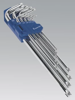 Image of Sealey AK7171 TRX-Star Key Set 9pc Extra-Long Fully Polished