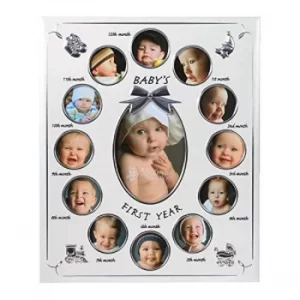 Image of Celebrations Baby's First Year Collage Photo Frame