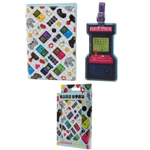 Image of Game Over Passport Holder and Luggage Tag Set