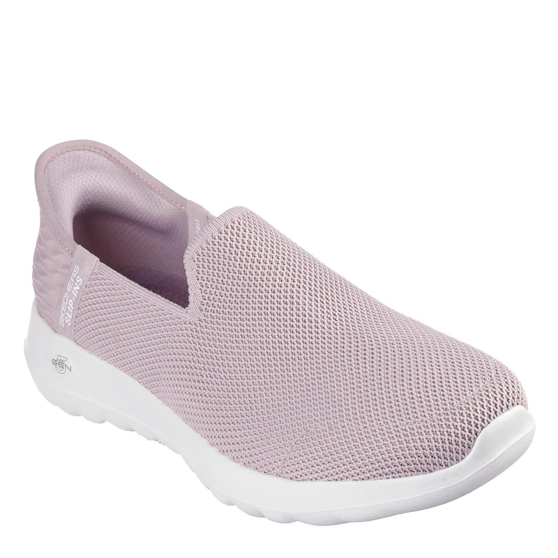 Image of Skechers Go Walk Joy Vela Slip On Runners Womens Pink female 4 (37)