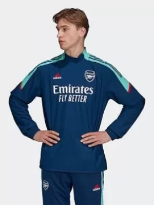 Image of adidas Arsenal Condivo Hybrid Top, Blue, Size S, Men