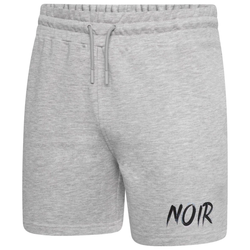 Image of Societe Noir Scribble Fleece Jogger Shorts Grey male Large