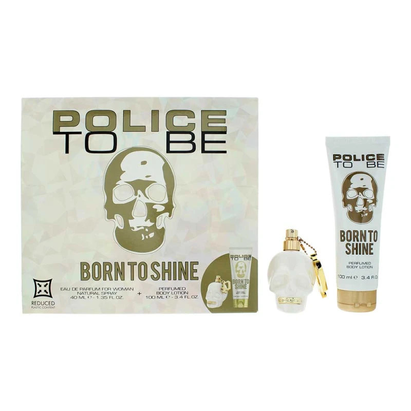 Image of Police To Be Born To Shine Woman Gift Set 40ml Eau de Toilette + 100ml Body Lotion
