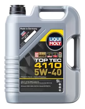 Image of LIQUI MOLY Engine oil Top Tec 4110 5W-40 Capacity: 5l 21479