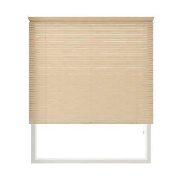 Image of New Edge Blinds 152cm Drop, 25mm Slat PVC Venetian Blind Natural Beige