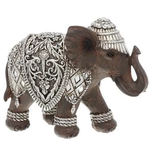 Image of Silver Iron Elephant Large Ornament