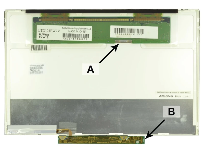 Image of 2-Power 12.1 WXGA 1280x800 LED Matte Screen