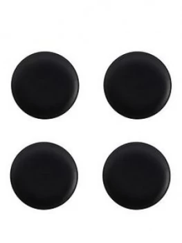 Image of Maxwell & Williams Maxwell & Williams Caviar Black 20 Cm Coupe Plates ; Set Of 4