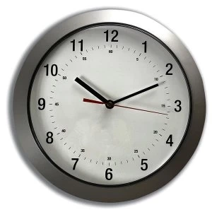 Image of Wall Clock with Grey Case
