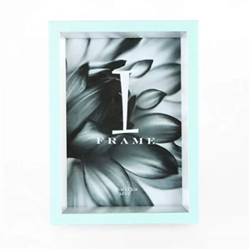 Image of 3.5" x 5" - iFrame Duck Egg & Silver Photo Frame