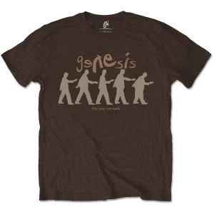 Image of Genesis - The Way We Walk Unisex Medium T-Shirt - Brown
