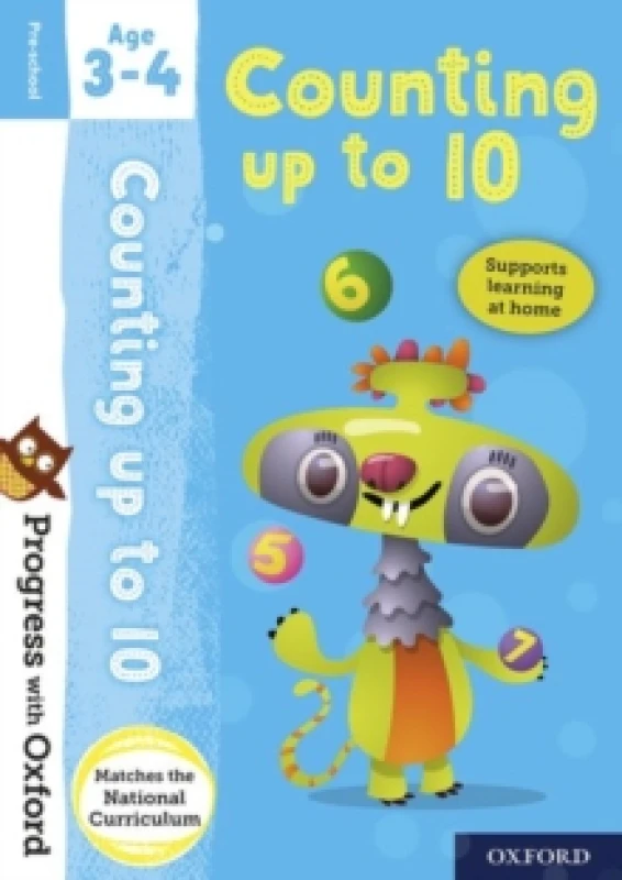 Image of Nicola Palin Progress with Oxford: Progress with Oxford: Counting Age 3-4 - Prepare for School with Essential Maths Skills Book Multi unisex