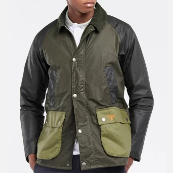 Image of Barbour Beacon Mens Summer Bedale Wax Jacket - Patch Archive Olive - M