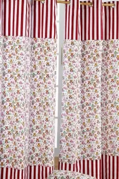 Image of Owls Printed Ready Made Eyelet Curtain Pair