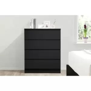 Image of Oslo 4 Drawer Chest Black - Black