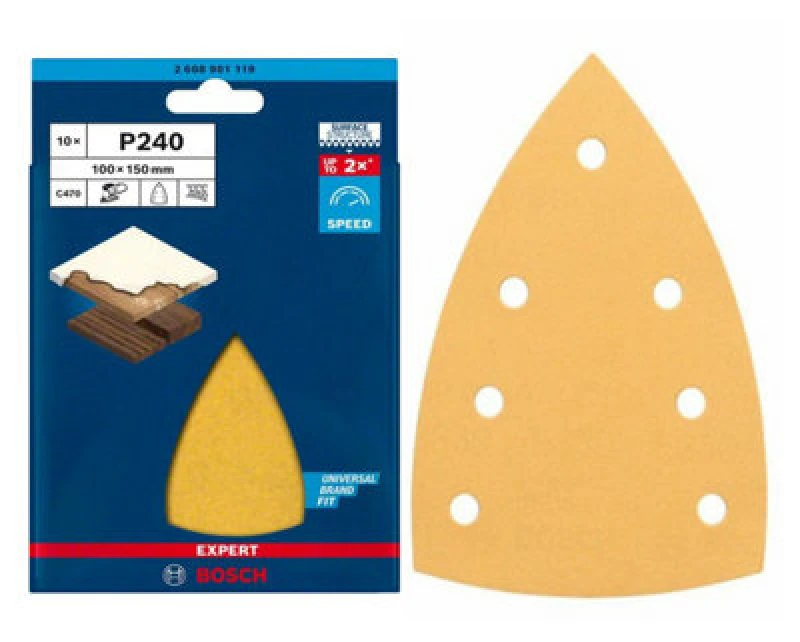 Image of Bosch EXPERT Schleifblatt 2608901119C470 100x150mm K240 10x