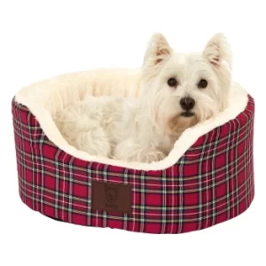 Image of Bunty Red Heritage Dog Bed Red