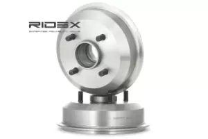 Image of RIDEX Brake Drum FORD,MAZDA 123B0039 1000859,1017668,1499061 Rear Brakes,Drum Brake 3052388,4034886,96FB1113BB,96FB1113BC,96FB1126DC,98FB1113BA