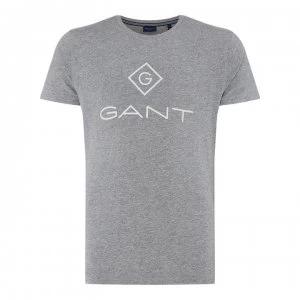 Image of Gant New Logo T-Shirt - Grey 093