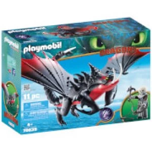 Image of Playmobil DreamWorks Dragons Deathgripper with Grimmel (70039)