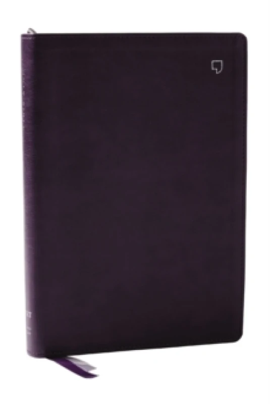Image of NET Bible, Large Print Thinline with Cross References, Purple Leathersoft, Comfort Print Leather / fine binding