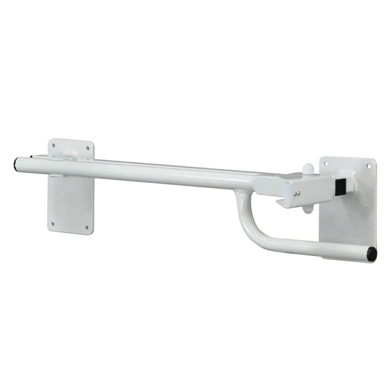 Image of Loops Right Handed Toilet or Bed Rail - Power Coated Steel - Bedside Assistance Bar Metallics