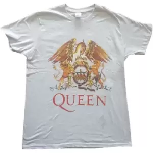 Image of Queen - Classic Crest Unisex Large T-Shirt - Grey