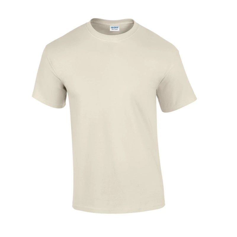 Image of Gildan Mens Ultra Cotton T-Shirt in Natural Size: Medium Natural Male M