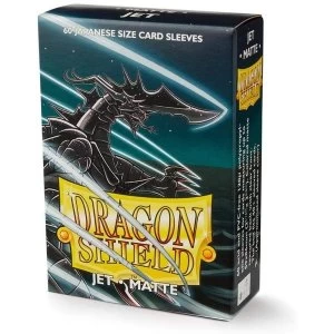 Image of Dragon Shield Matte Jet Japanese Size Card Sleeves - 60 Sleeves
